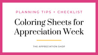 Coloring Sheets for Teacher and Staff Appreciation Week