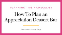How to Plan a Dessert Bar at your School