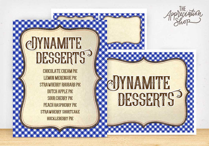 Dynamite Desserts Printables - The Appreciation Shop