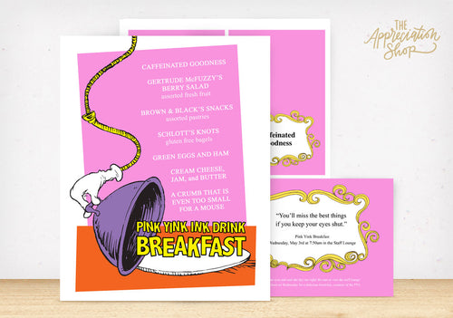 Pink Yink Breakfast Printables - The Appreciation Shop