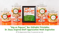Hop on Popcorn Bar Printables - The Appreciation Shop
