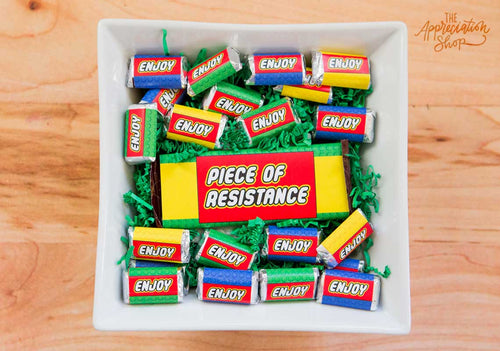 "Piece of Resistance" Candy Bar Wrappers - The Appreciation Shop
