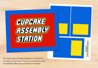 Cupcake Assembly Station Sign + Labels - The Appreciation Shop