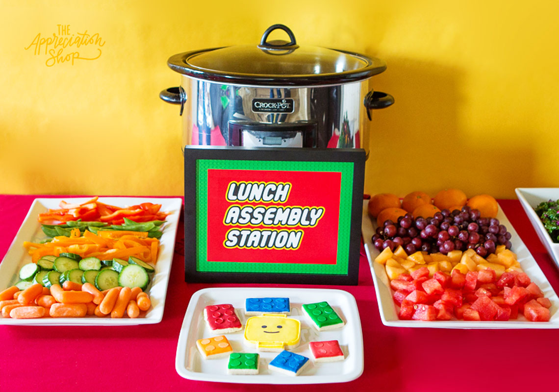 Lunch Assembly Station Sign + Labels - The Appreciation Shop