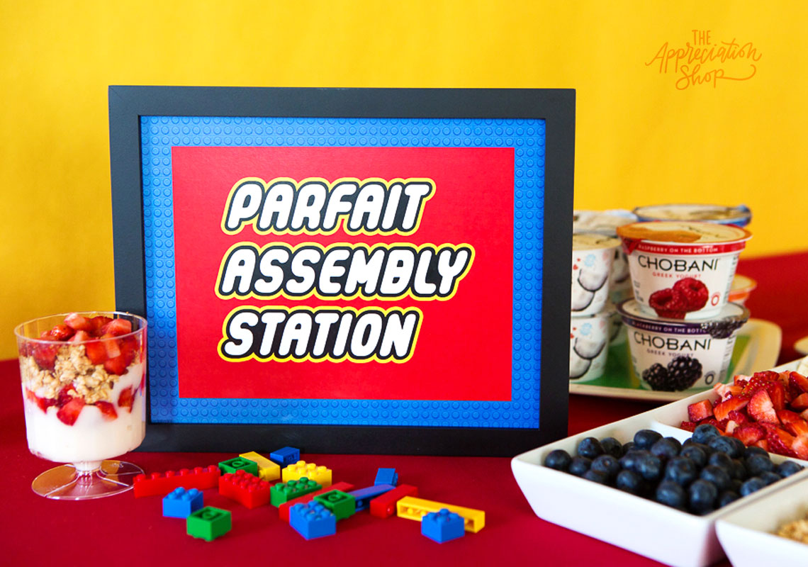 Parfait Assembly Station Sign + Labels - The Appreciation Shop