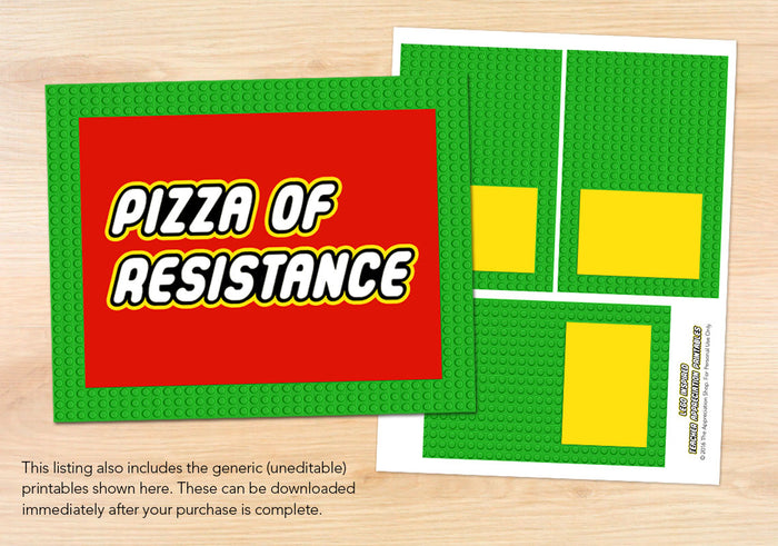"Pizza of Resistance" Sign + Labels - The Appreciation Shop