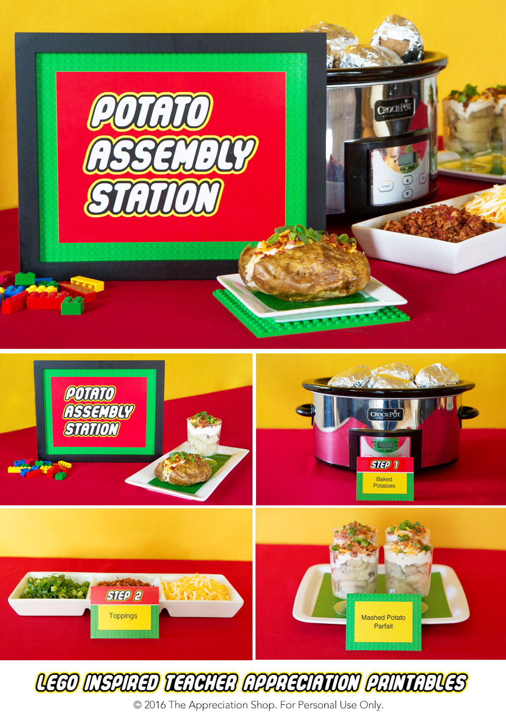 Potato Assembly Station Sign + Labels - The Appreciation Shop