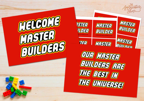 Master Builder Badges and Posters - The Appreciation Shop
