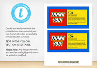 "Thank You!" Gable Box Label - The Appreciation Shop
