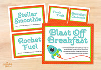 Blast Off Breakfast Printables - The Appreciation Shop