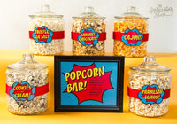 Popcorn Bar Superhero Printables - The Appreciation Shop