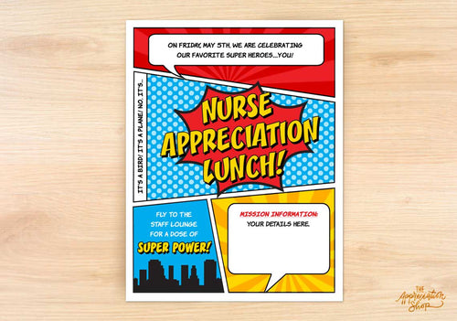 Nurse Appreciation Lunch Flyer - The Appreciation Shop