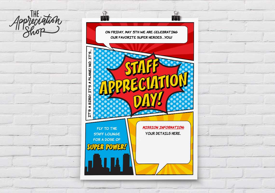 Staff Appreciation Day Poster - The Appreciation Shop