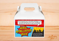 Nurse Appreciation Week Gable Box Label - The Appreciation Shop