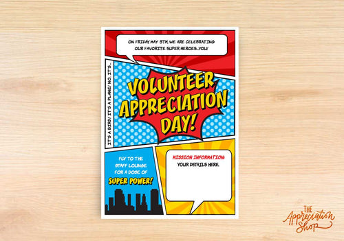 Volunteer Appreciation Day Invitation - The Appreciation Shop