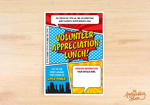 Volunteer Appreciation Lunch Invitation - The Appreciation Shop