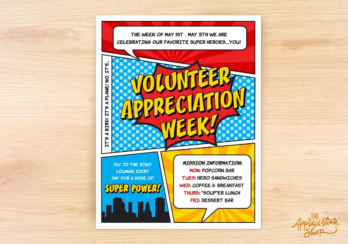 Volunteer Appreciation Week Flyer - The Appreciation Shop