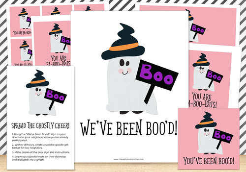 Complete Fa-BOO-lous Collection - You've Been BOO'd Printables - The Appreciation Shop