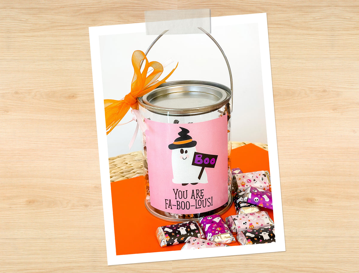 Fa-BOO-lous Halloween Gift Set + Candy Bar Wrappers - The Appreciation Shop