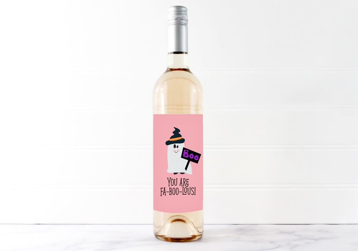 "You Are Fa-BOO-lous!" Wine Bottle Label Printable - The Appreciation Shop