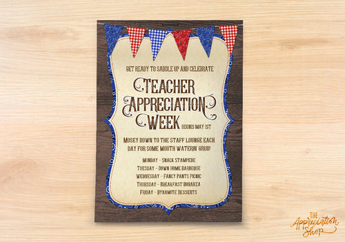 Teacher Appreciation Week Poster - The Appreciation Shop