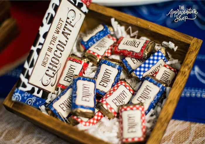 "Best in the West" Candy Bar Wrappers - The Appreciation Shop