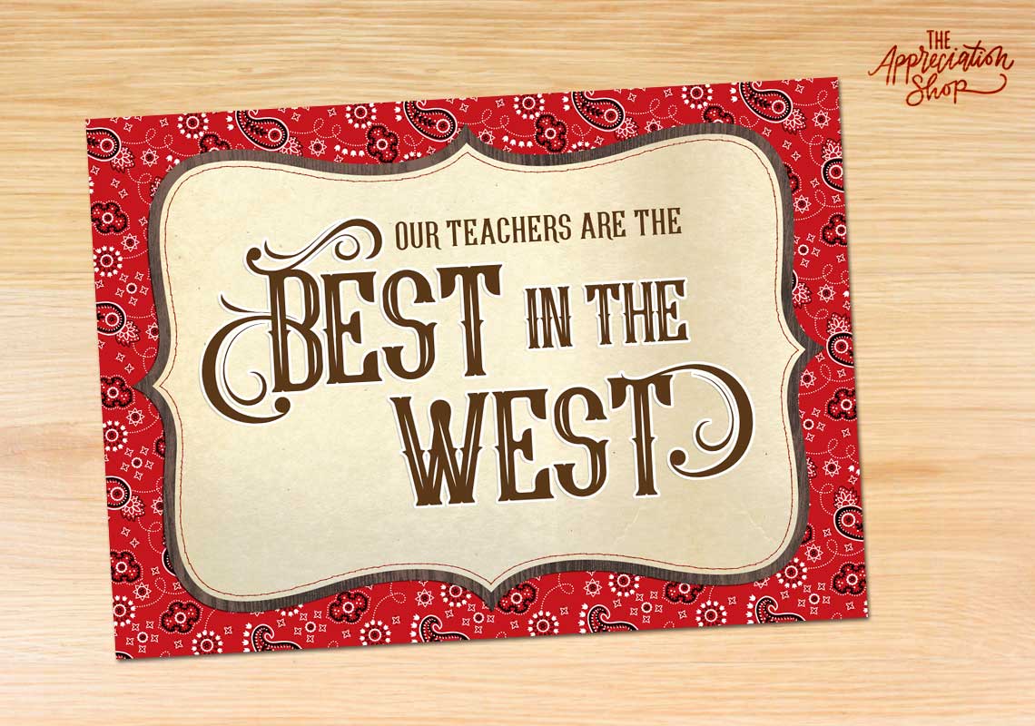 "Best in the West" Customizable Poster - The Appreciation Shop